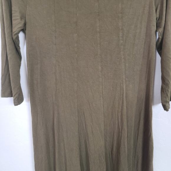 Hotouch Dress Women S Green Lagenlook T Shirt Loose Flowy Midi  Stretch Modest - Picture 10 of 15